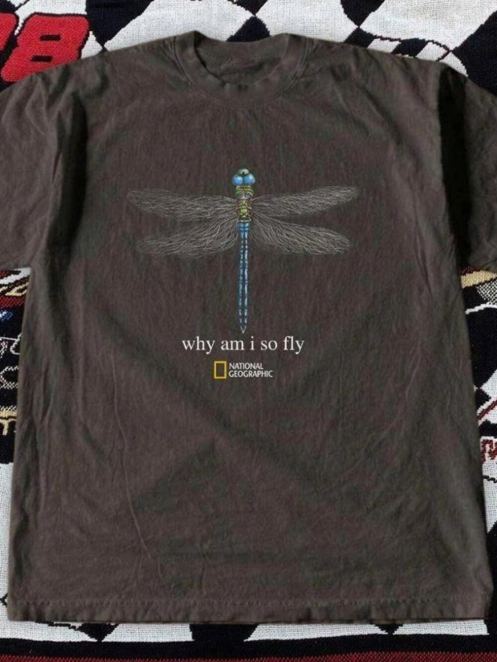National Geographic dragonfly dark chocolate T-shirt